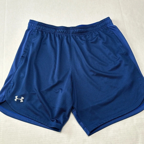 Under Armour Mens Blue Shorts Size X Large - Picture 1 of 9